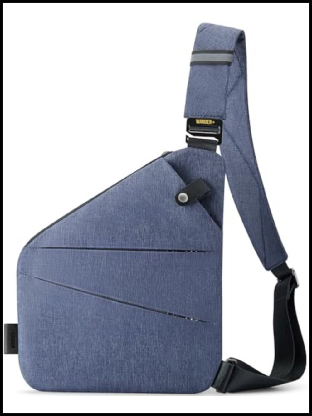 Anti-Theft Crossbody Travel Bag Multi-Pocket Slim Sling Bag
